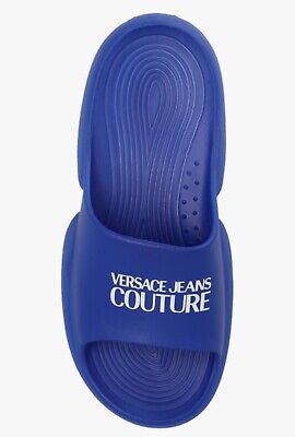 Versace Jeans Couture Tago Logo Print Slides Chunky Sole Size UK 7 EU 41 BNWT