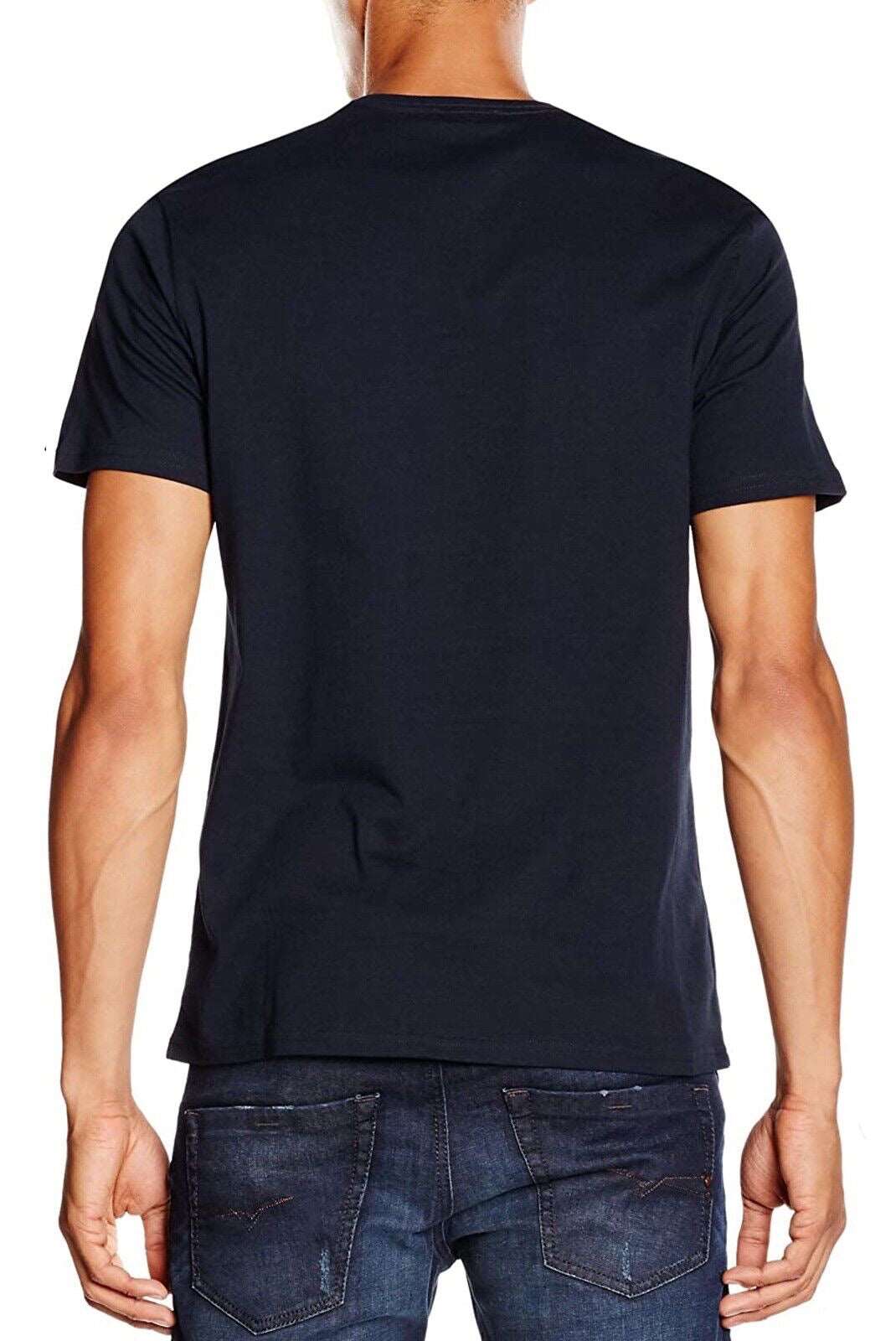 Diesel Navy Blue T-Shirt with Large Logo