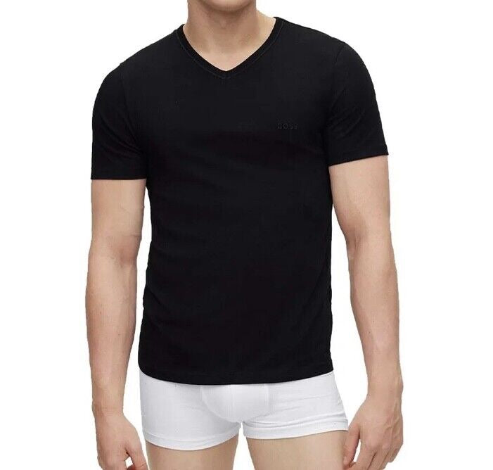 Men's Hugo Boss 3 Pack T-Shirts Black