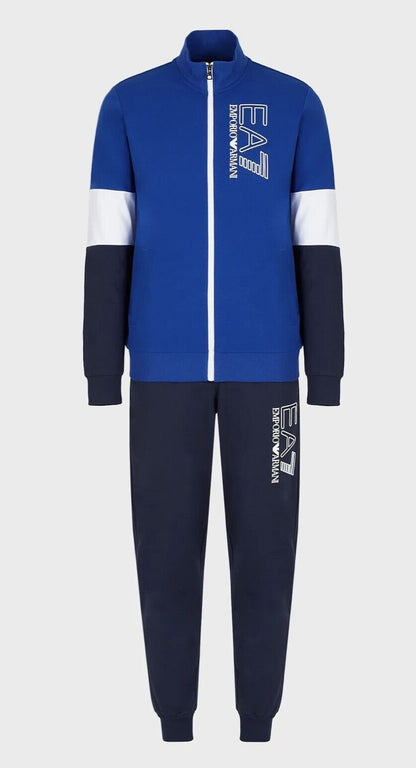 Men's Emporio Armani EA7 Blue & Navy Tracksuit