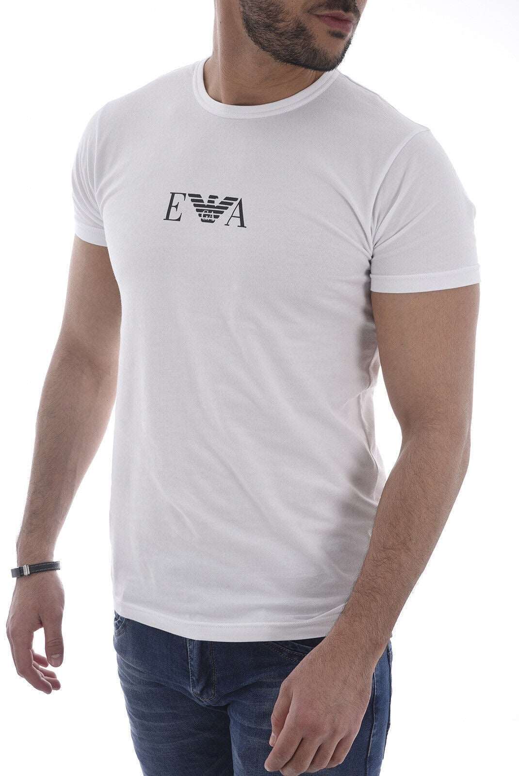 Emporio Armani EA7 2 Pack Underwear T-Shirt Black, White & Navy