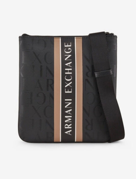 Armani Exchange Black Polyester Crossbody Bag