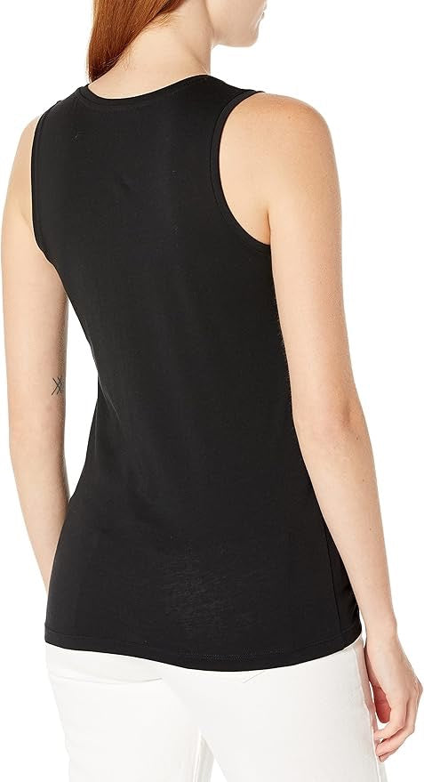 Women's Emporio Armani Black Logo Tank Top